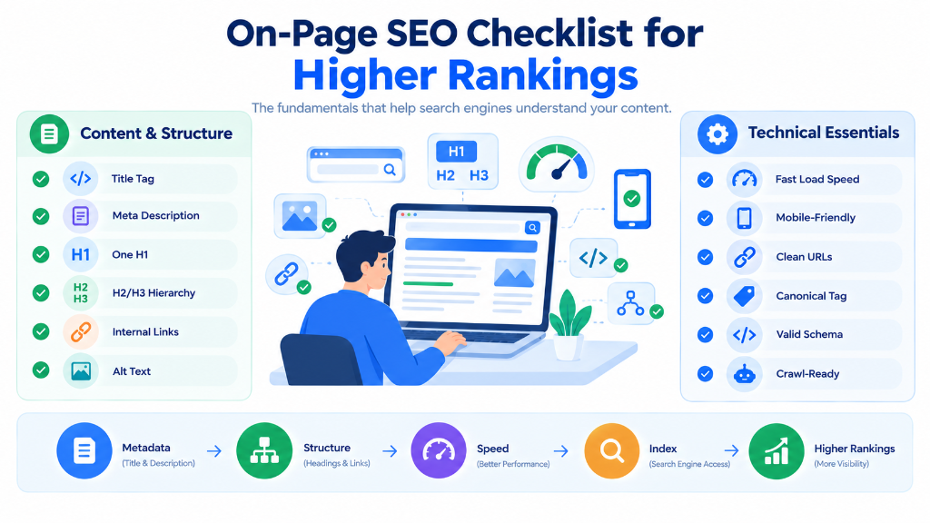 On-Page SEO Checklist for Higher Rankings